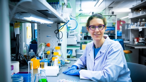 A postdoc in a lab.