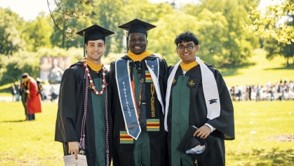 Three graduates.