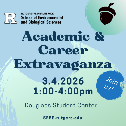 Academic Career Extravaganza 3/4/2026, 1-4pm, Douglass Student Center